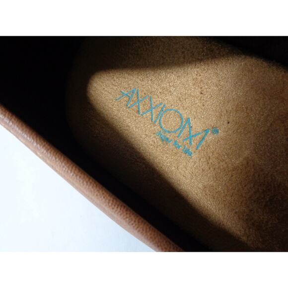 AXXIOM Marnie 10M Cognac Medium Brown Slip On Closed Heel Clogs Platform Shoes - Picture 5 of 8